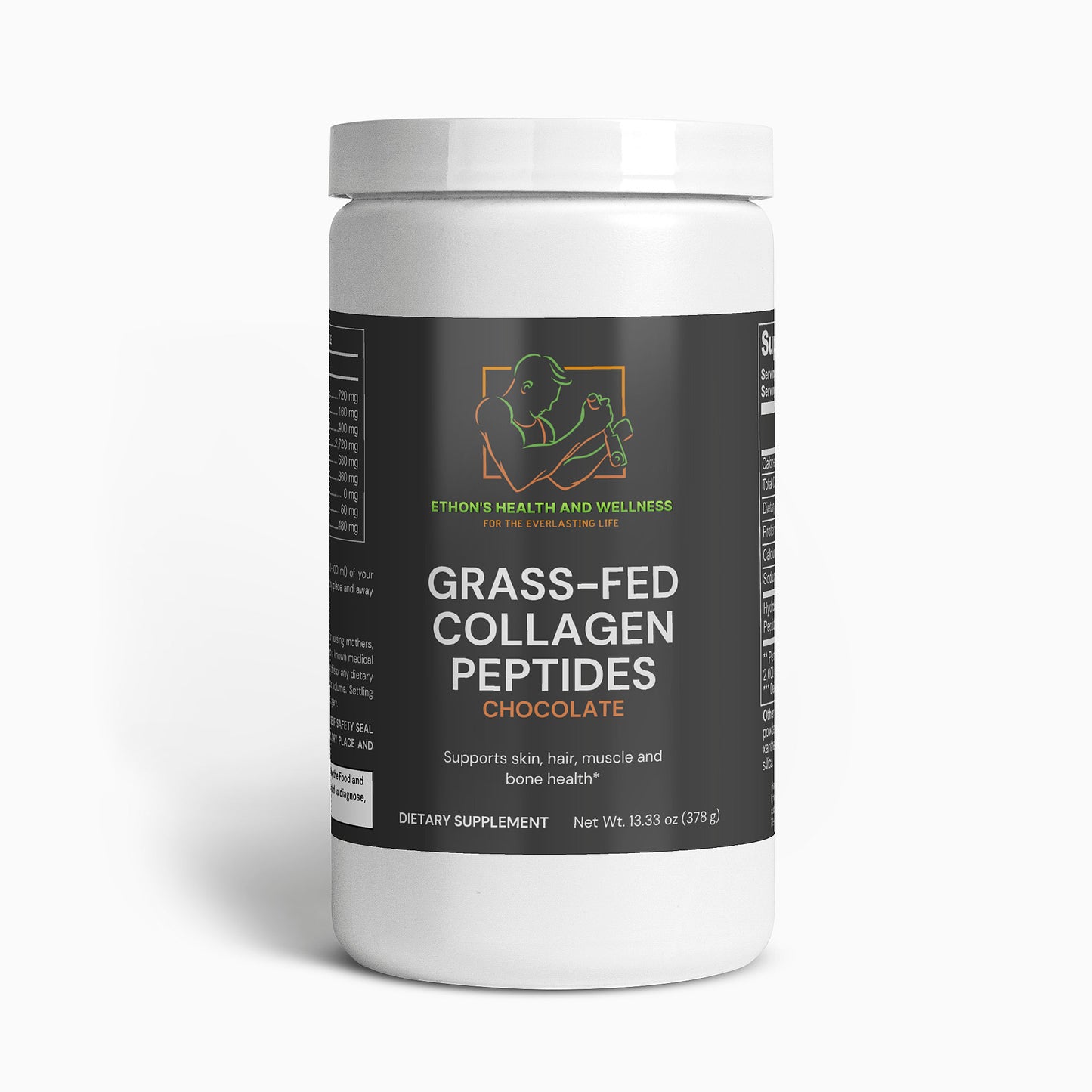 Grass-Fed Collagen Peptides Powder (Chocolate)